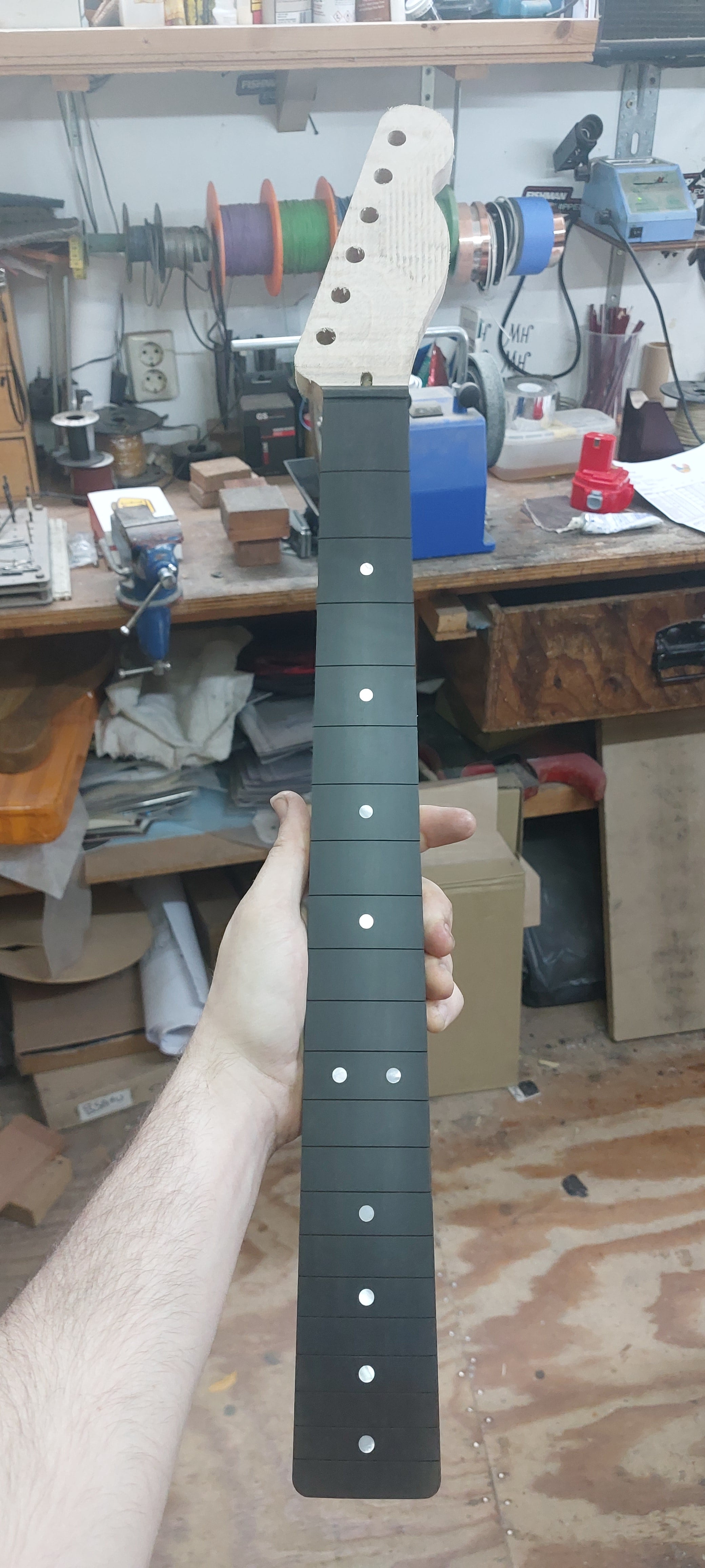 wood-burning telecaster